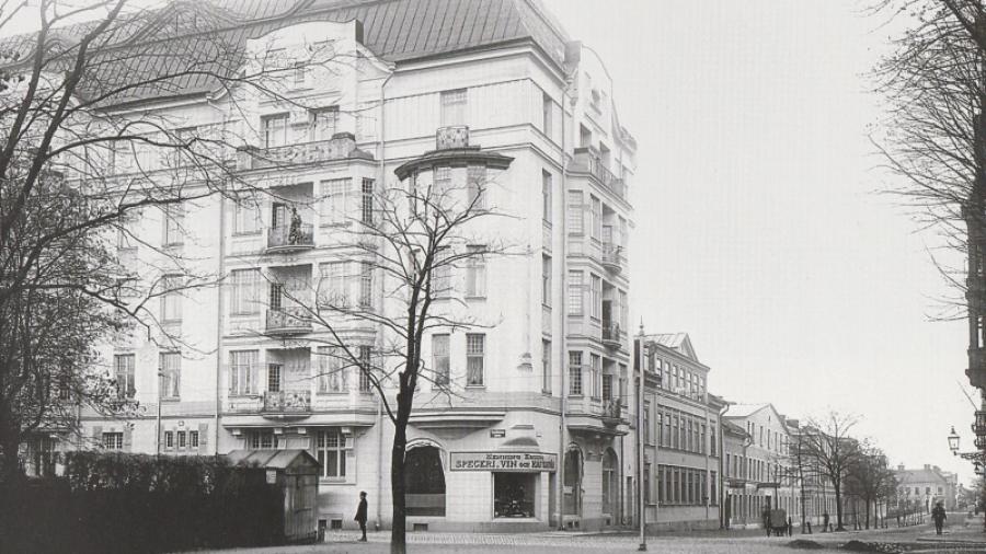 Rappska huset, uppfört 1907. Foto Alfred Dahlgren.
